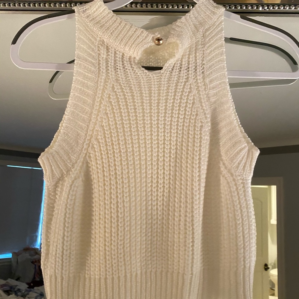 Cropped tank summer sweater
